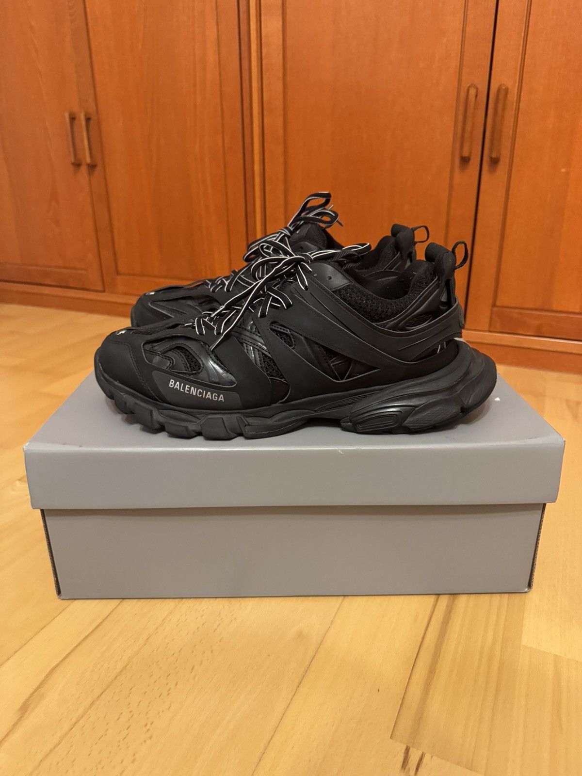 Balenciaga Balenciaga Track Triple Black Size US 12 / EU 45 - 1 Thumbnail