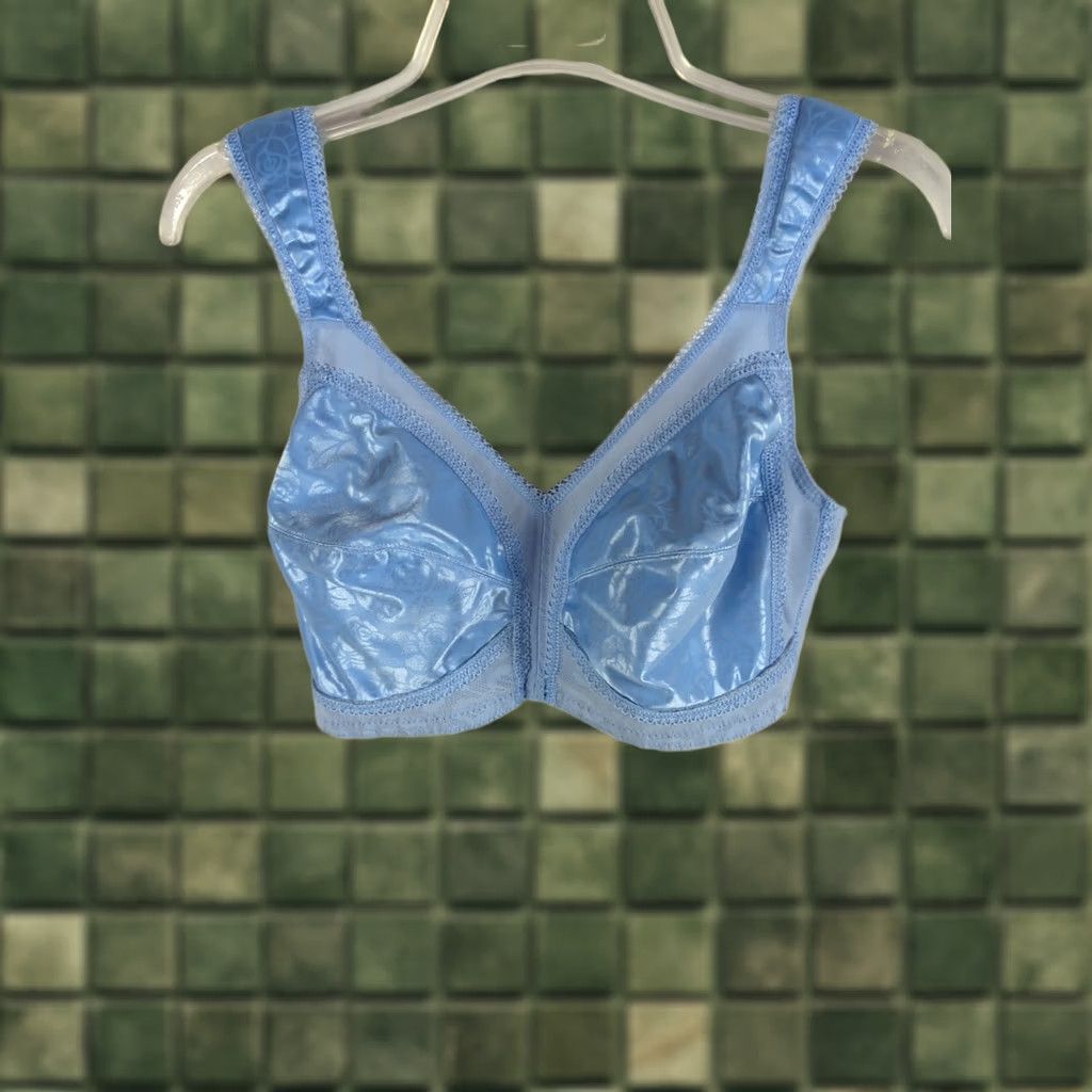Vintage Playtex 18 Hour Wireless Bra 38C Blue Solid T-Shirt Women's Size ONE SIZE - 1 Thumbnail
