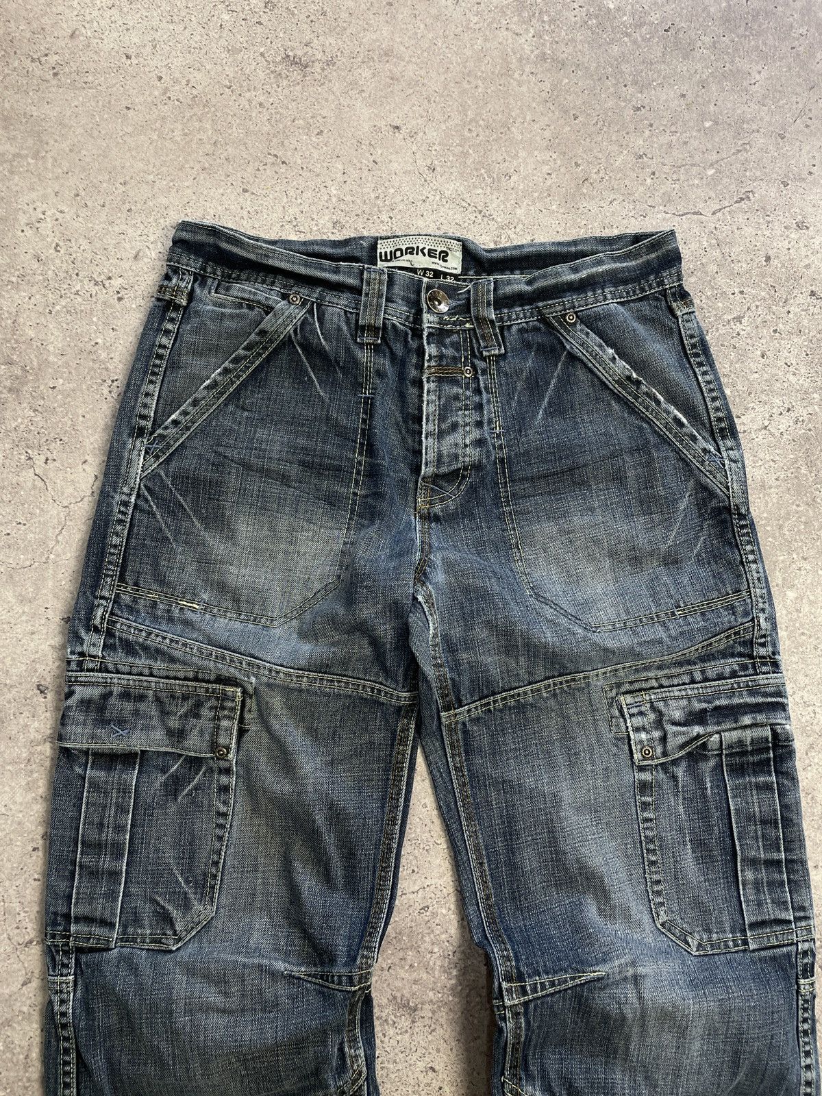 Diesel Vintage Junya Watanabe Balenciaga Style Distressed Jeans Size US 32 / EU 48 - 2 Thumbnail