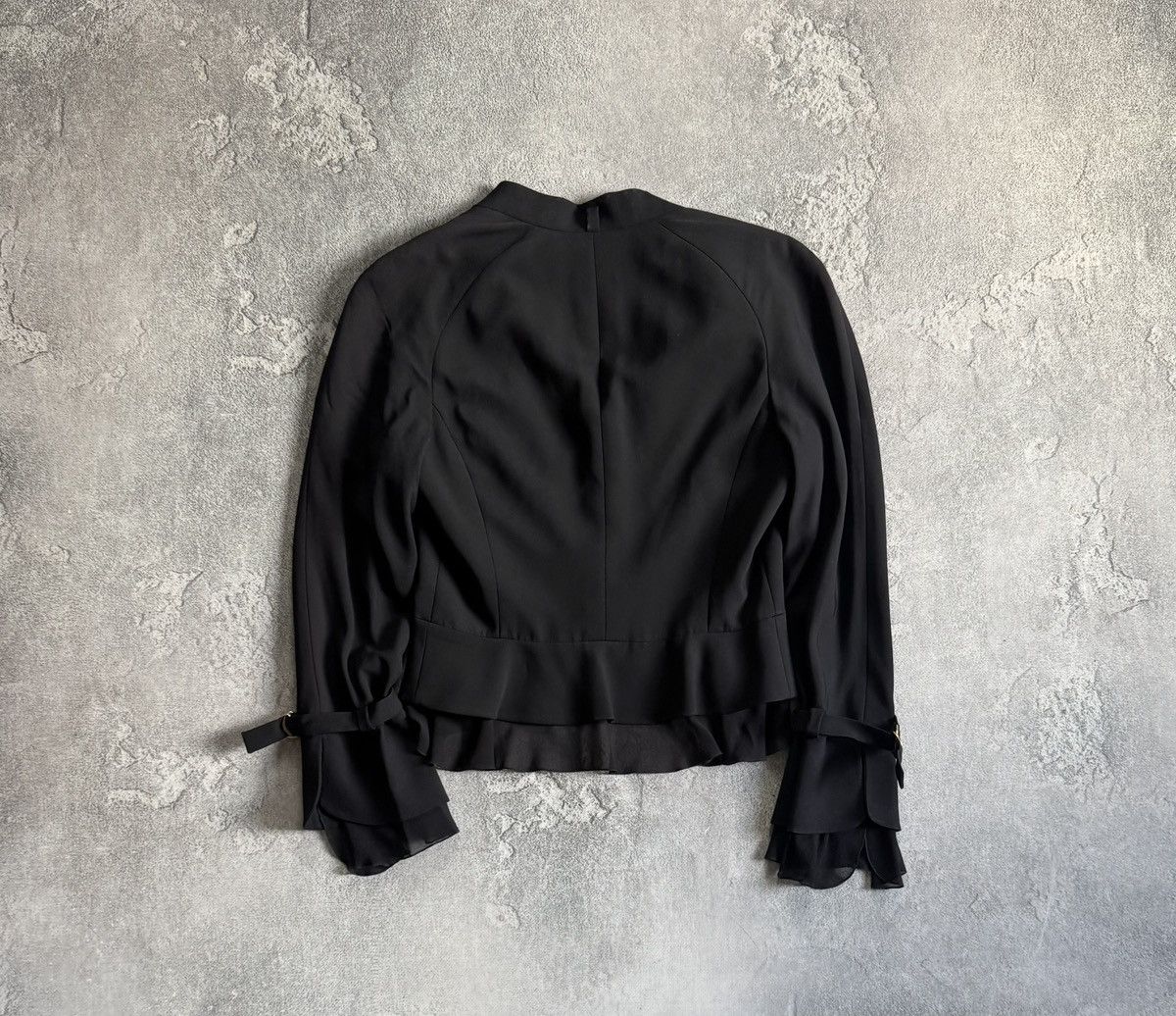 Valentino Valentino Roma black luxury blazer flared sleeve vintage Size M / US 6-8 / IT 42-44 - 14 Thumbnail