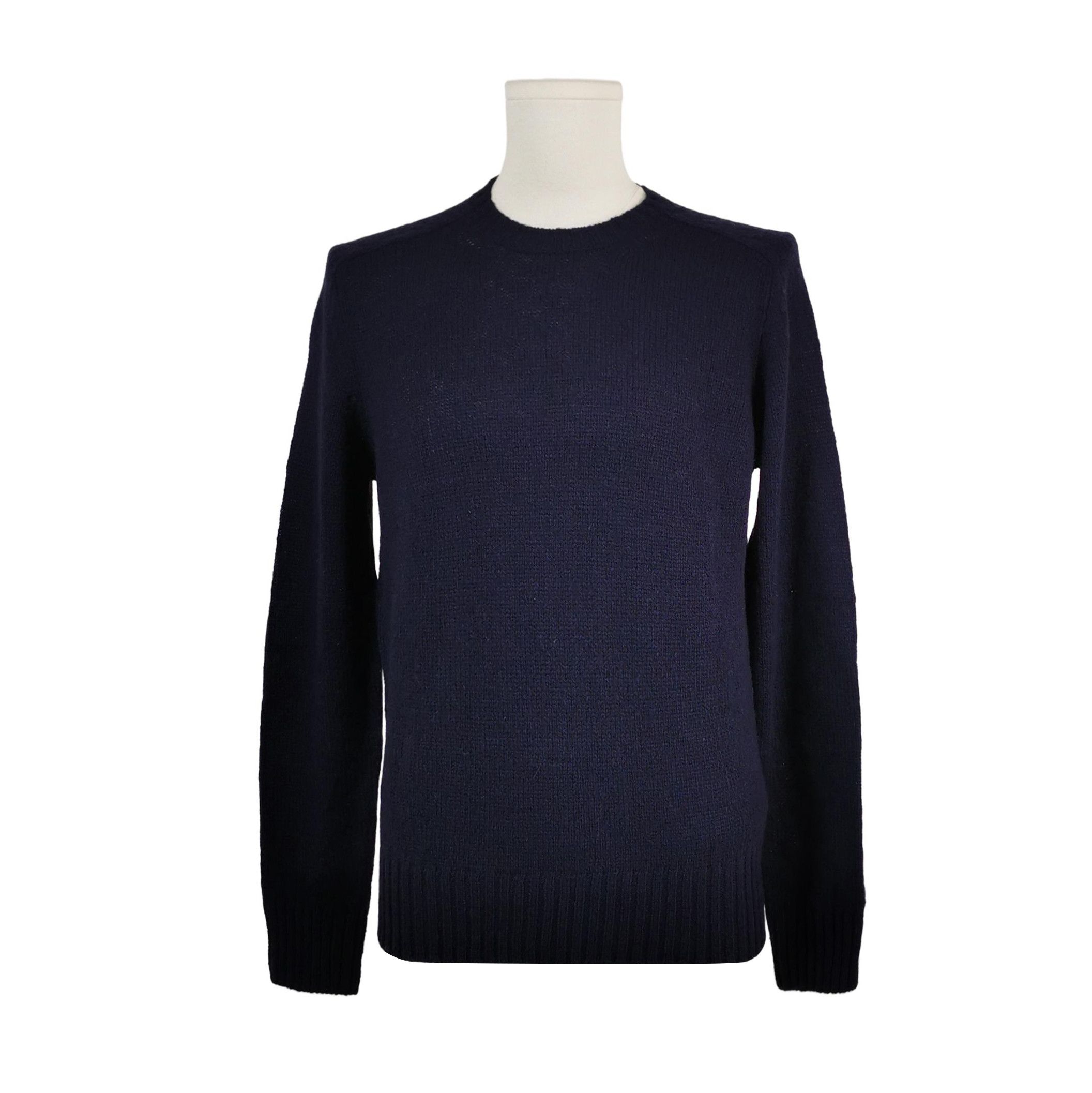 Prada Prada Navy Wool Crewneck Sweater Size 48 0089 Size L / US 10 / IT 46 - 1 Thumbnail