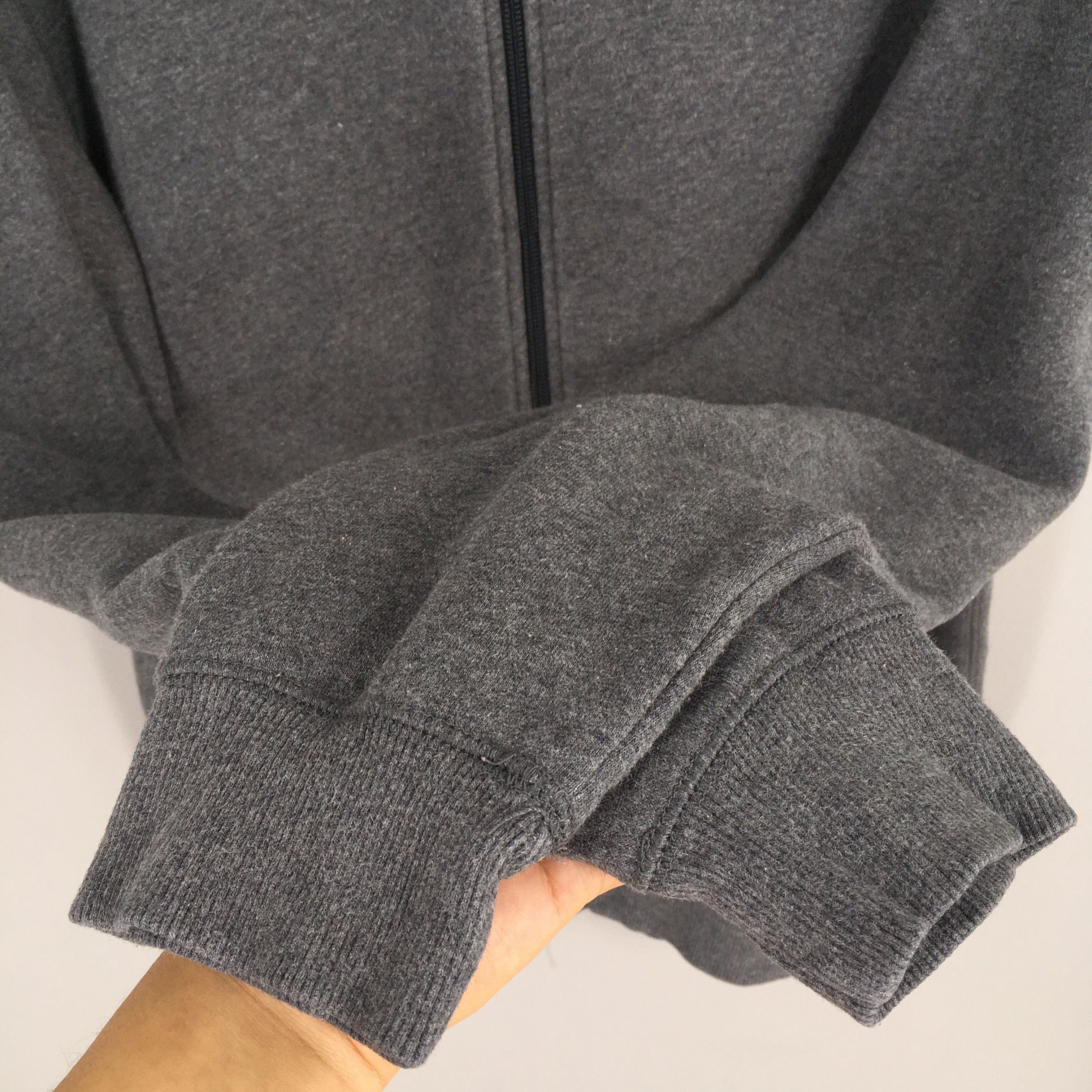 Nike × Nike ACG × Vintage Vintage Y2K Nike Swoosh Gray Zipper Hoodies Medium Size US M / EU 48-50 / 2 - 5 Thumbnail