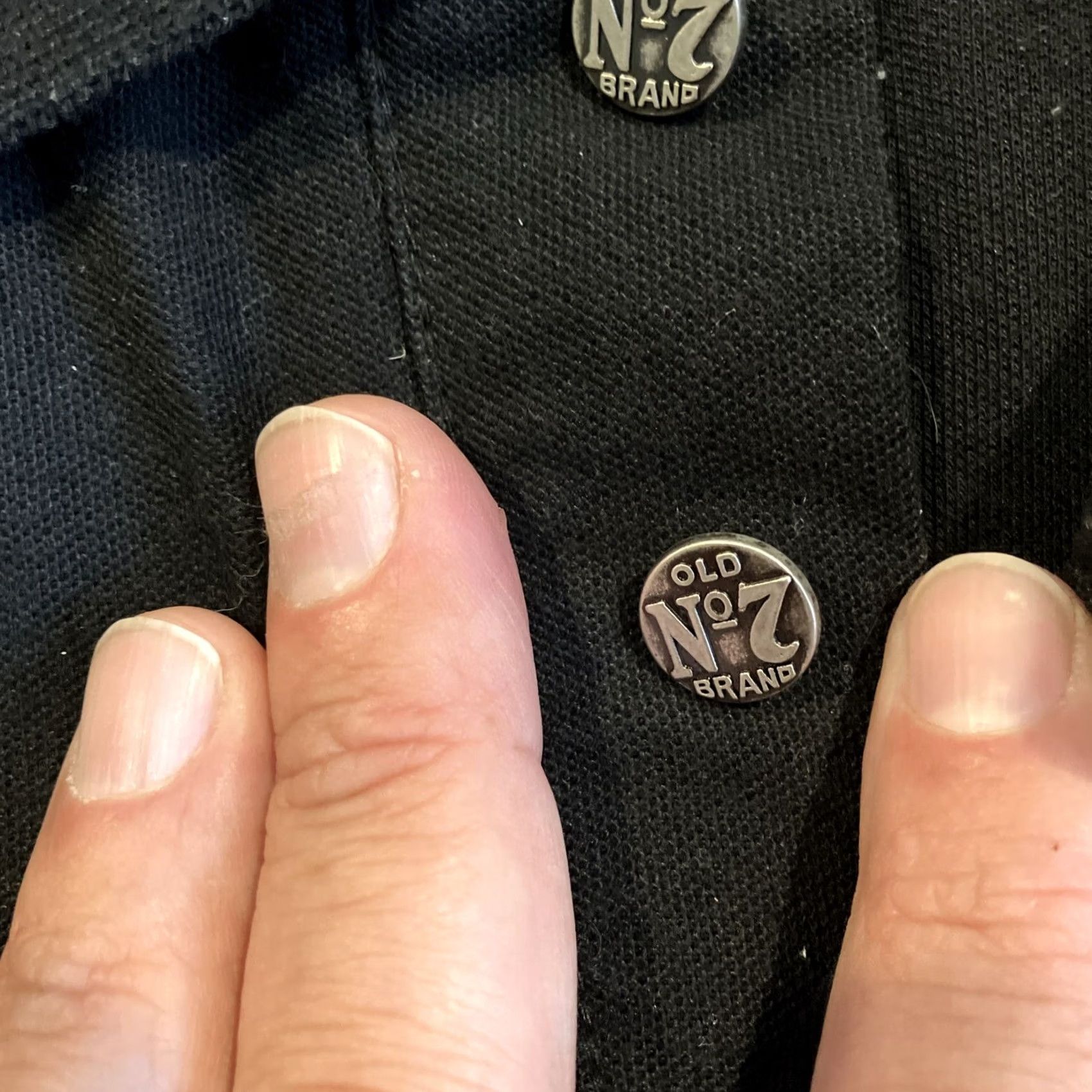Vintage Jack Daniels Polo Black Golf Polo Men XL Old No 7 Buttons N/A Size US XL / EU 56 / 4 - 3 Thumbnail