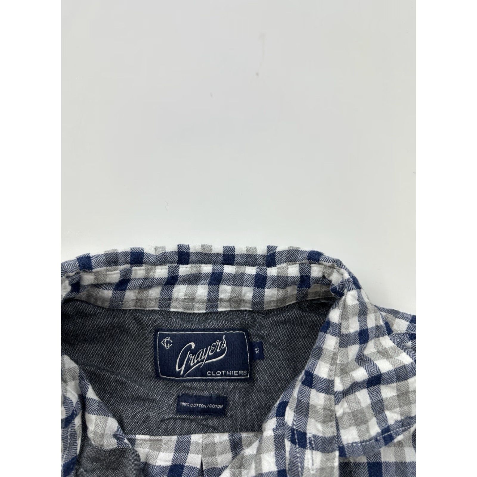 Grayers Grayers Shirt Mens XS Plaid Button-Up Long Sleeve 100% Cotton Multicolor Size US XS / EU 42 / 0 - 4 Thumbnail