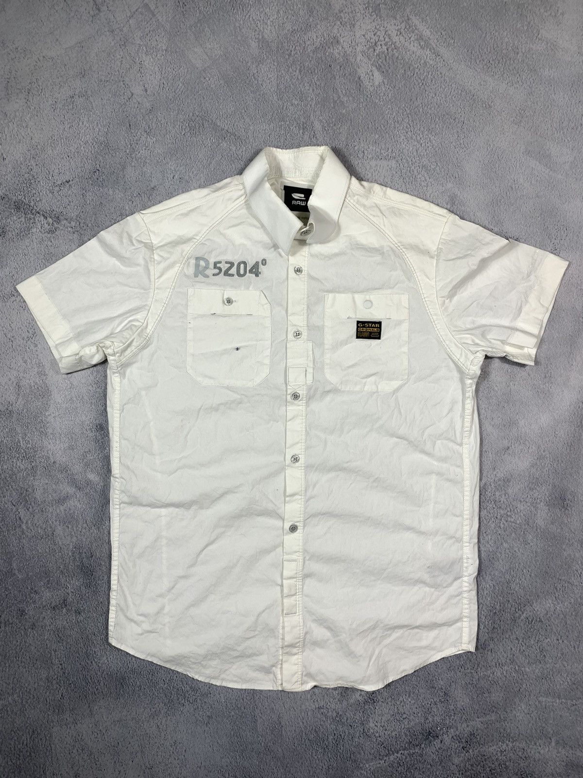 G-Star × Vintage Vintage Y2K G-star Raw button up shirt streetwear size M Size US M / EU 48-50 / 2 - 1 Thumbnail