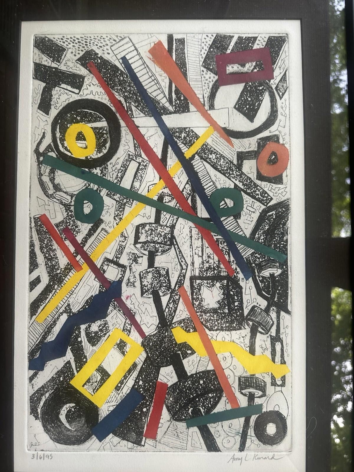 Designer 90s Abstract Art Wallhanging Amy Kinard Size ONE SIZE - 2 Thumbnail