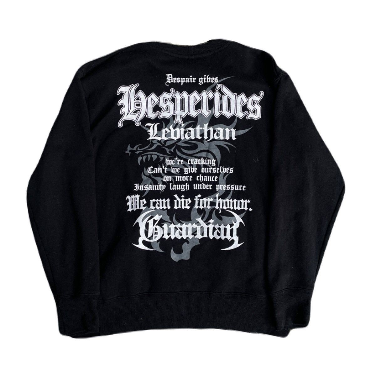 If Six Was Nine 2000s Japanese archive Glitter Poem Dragon Sweater Y2K Size US L / EU 52-54 / 3 - 4 Thumbnail