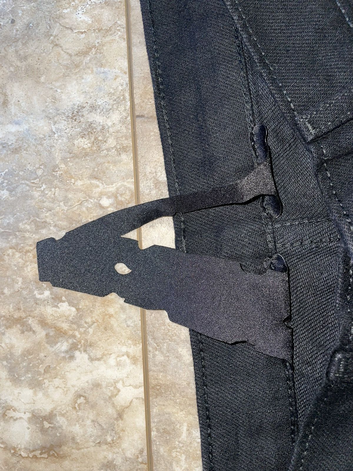 Vlone Vlone LVDV Silver Rhinestone Stacked Denim Jeans Black 30 Size US 30 / EU 46 - 7 Thumbnail