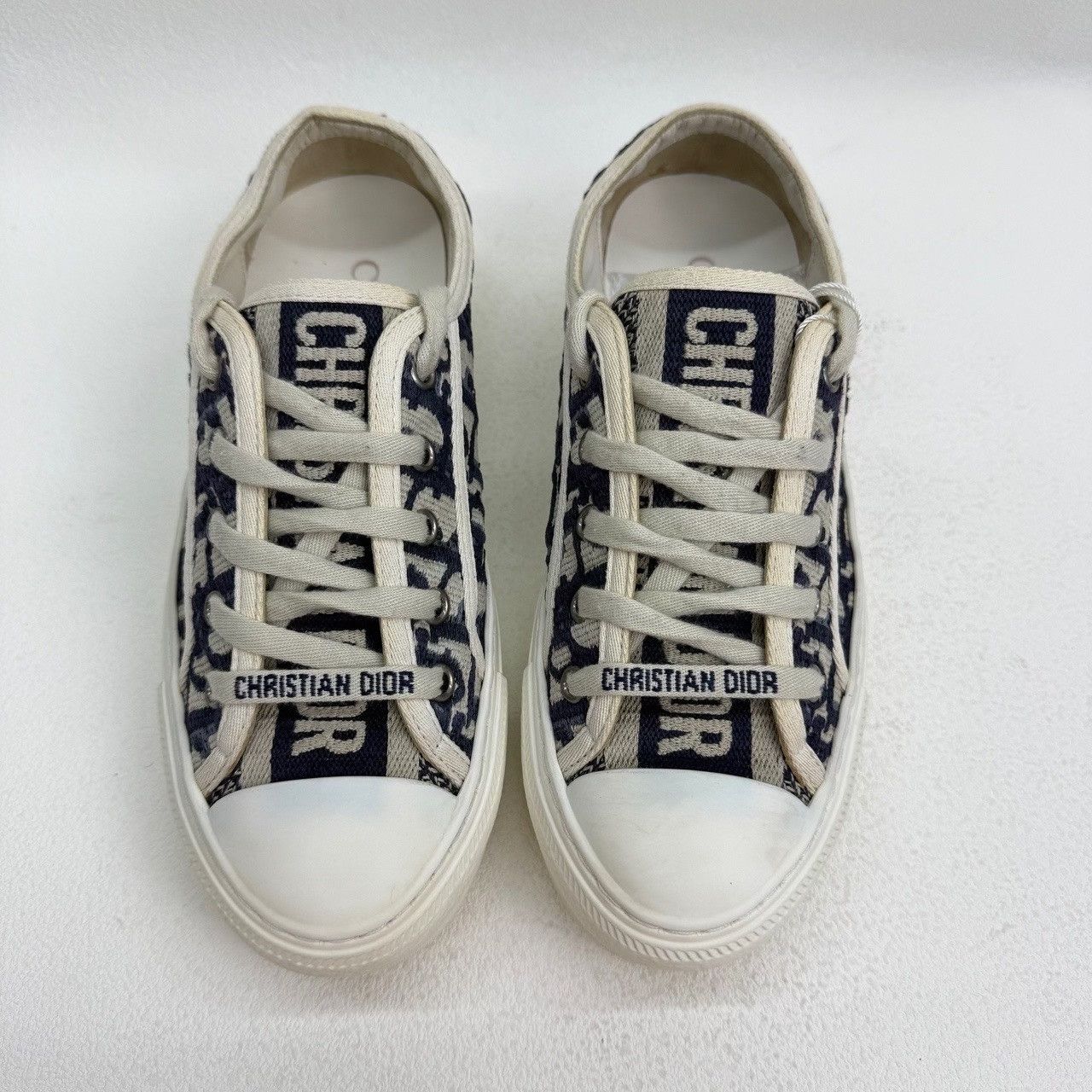 Dior Dior Blue Lowtop Sneakers us_5 Women Size US 5 / IT 35 - 1 Thumbnail