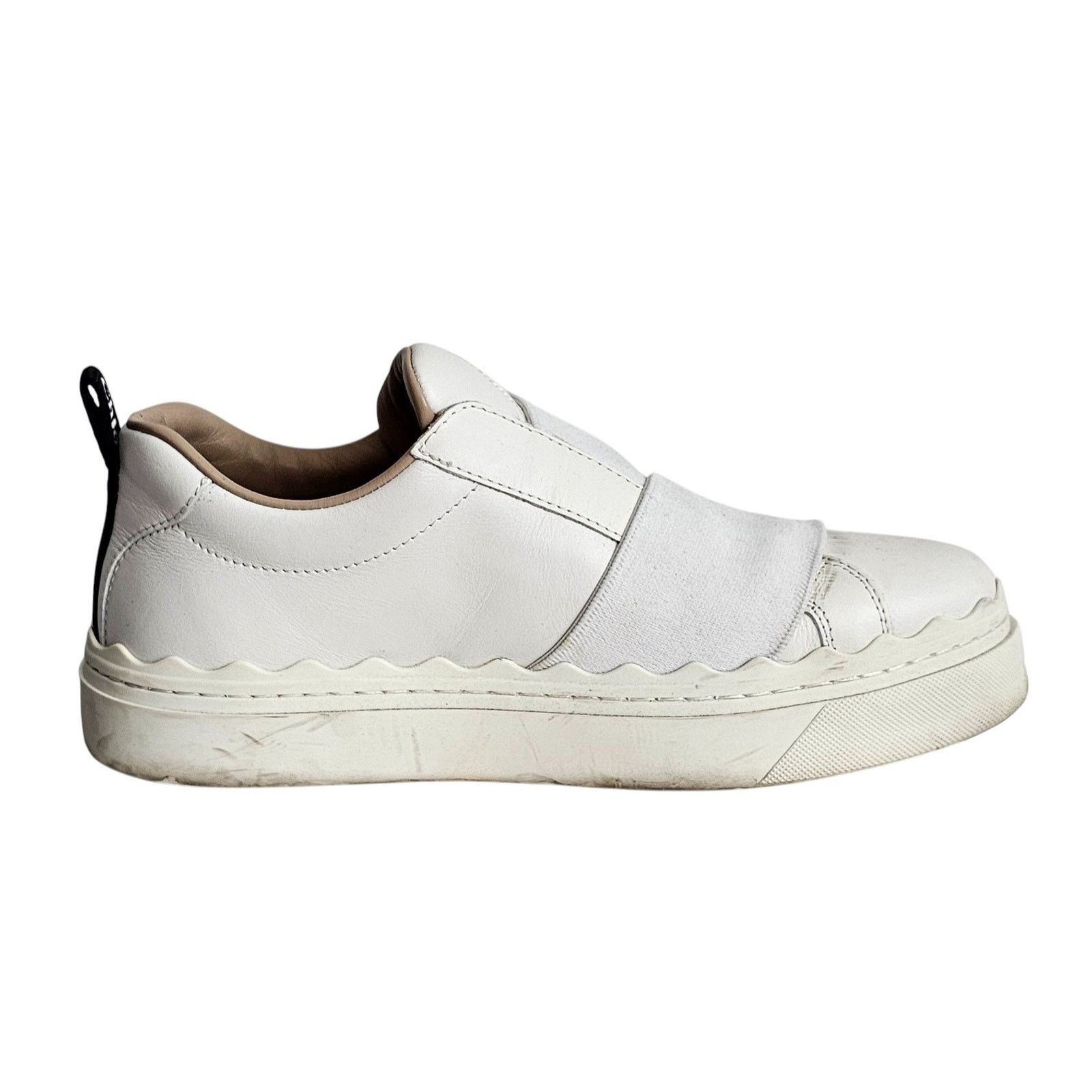 Chloe Chloé Lauren logo-strap leather slip-on sneaker Size US 5 / IT 35 - 6 Thumbnail