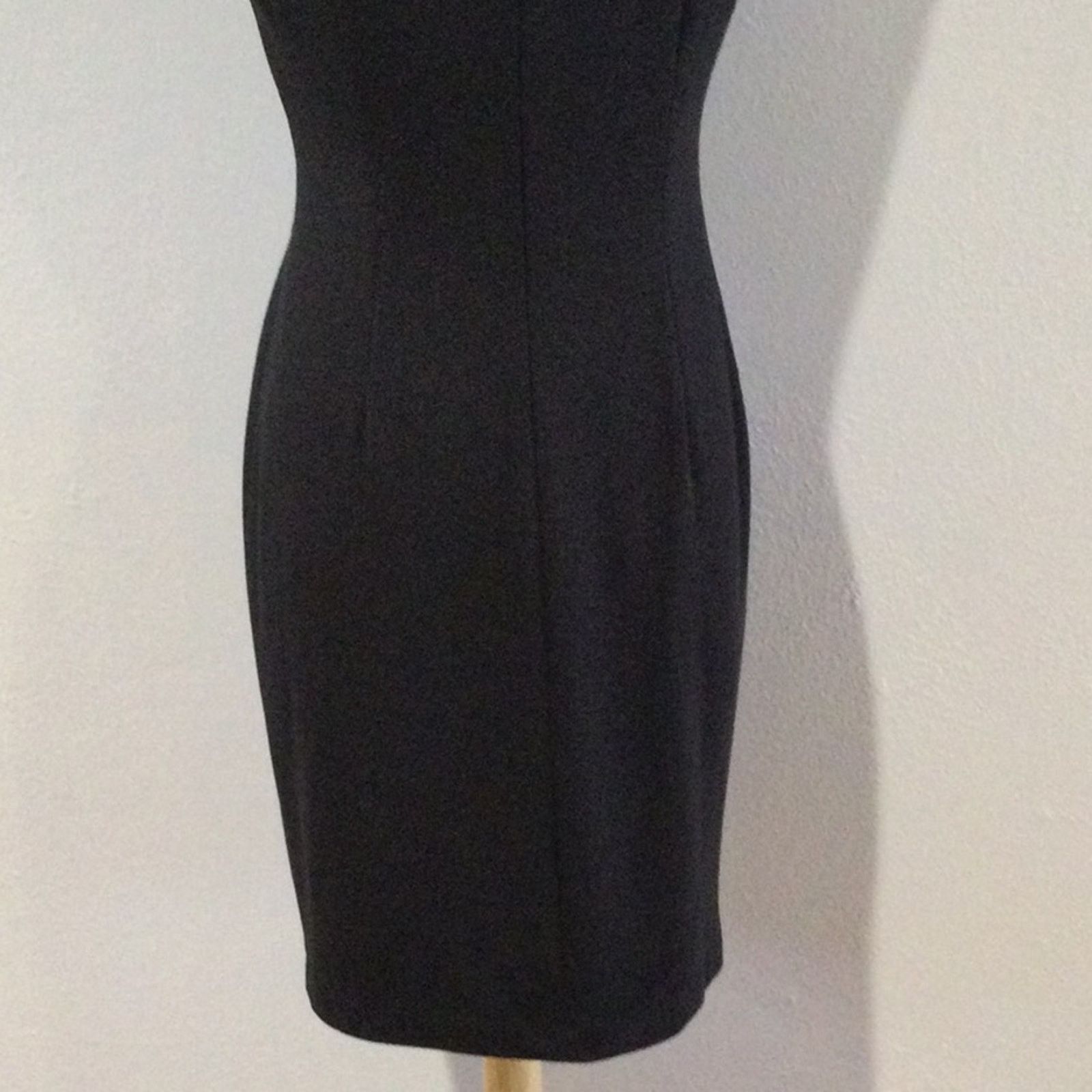 Calvin Klein Calvin Klein Black & Blue Sleeveless Zipper Pencil Dress 8 Size M / US 6-8 / IT 42-44 - 9 Thumbnail
