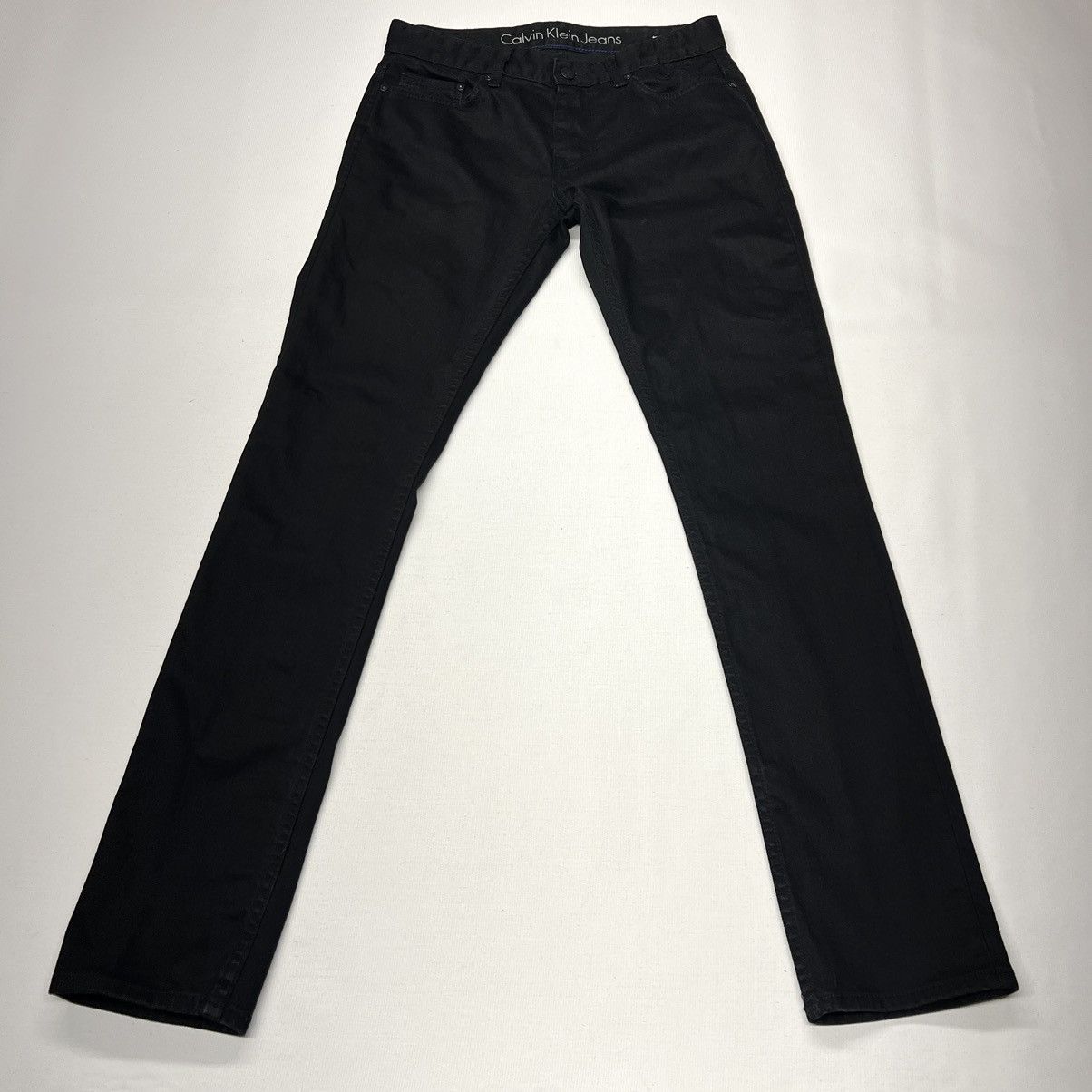 Calvin Klein Calvin Klein Jeans Black Slim Fit Regular Denim Pants Dark Size US 30 / EU 46 - 1 Thumbnail