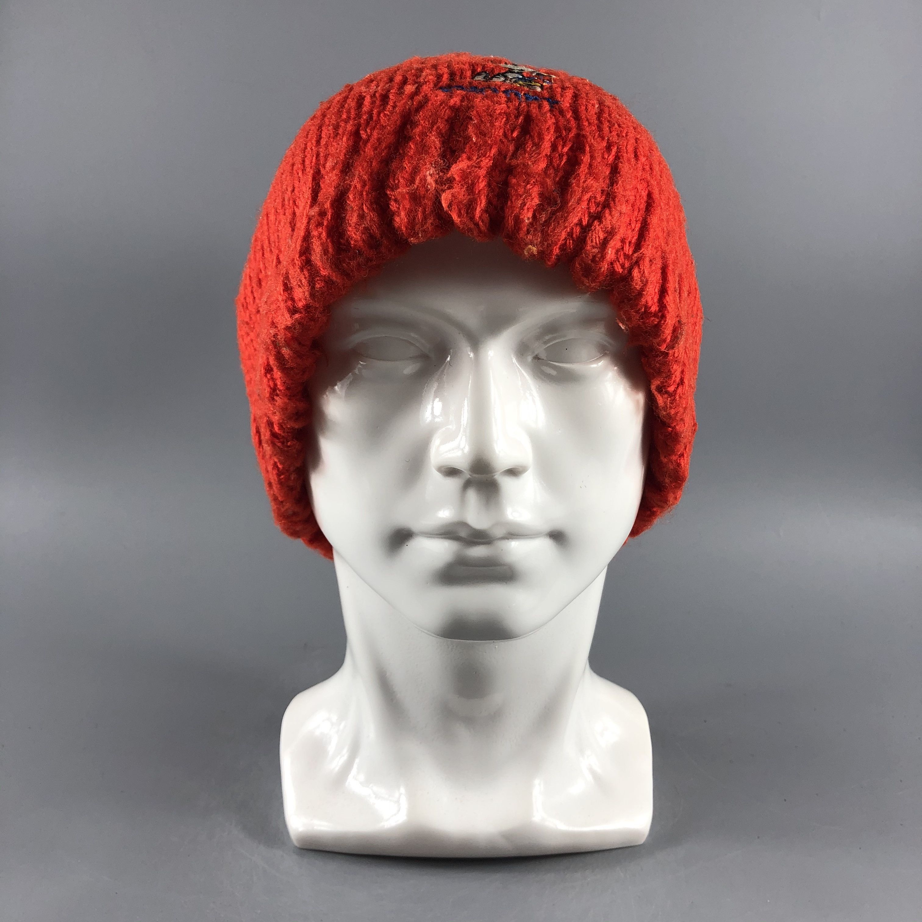 Peanuts × Vintage Peanut Snoopy Slouchy Knit Beanie Snow Hat Snow Cap -D345 Size ONE SIZE - 2 Thumbnail