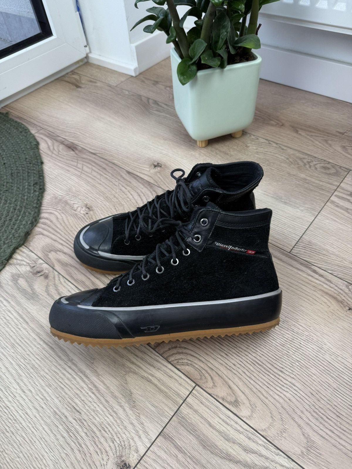 Diesel × Vintage Diesel Leather high shoes Size US 8 / EU 41 - 1 Thumbnail