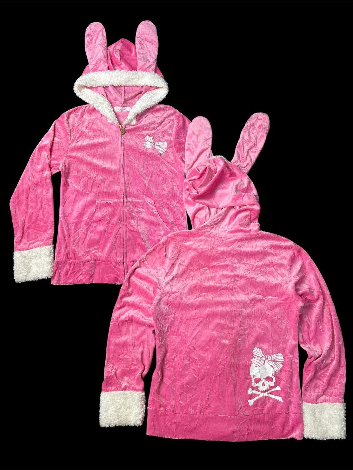 If Six Was Nine × Japanese Brand × Le Grande Bleu (L.G.B.) Japanese Velvet ziphood Skulls Sugar Doll Size US S / EU 44-46 / 1 - 1 Thumbnail