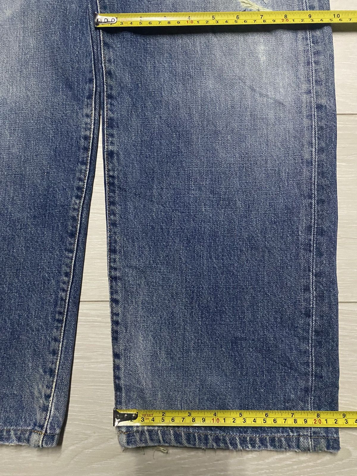 Japanese Brand Vintage Bobson Faded Distressed Baggy Jeans Size US 31 - 17 Thumbnail