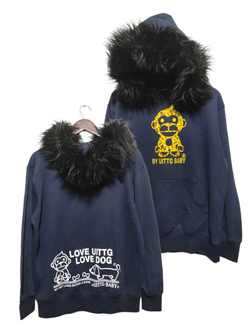 Japanese Brand Uittg Baby fur hoodie ifsix LGB style Size US L / EU 52-54 / 3 - 2 Thumbnail