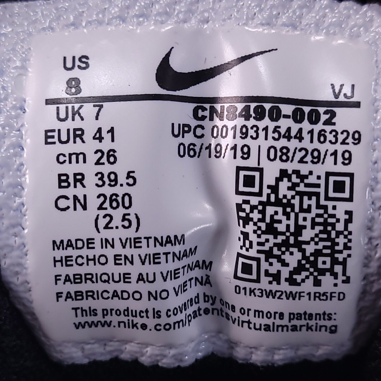 Nike Nike Air Max 90 Shoe Mens Size 8 CN8490-002 Black White Size US 8 / EU 41 - 8 Thumbnail