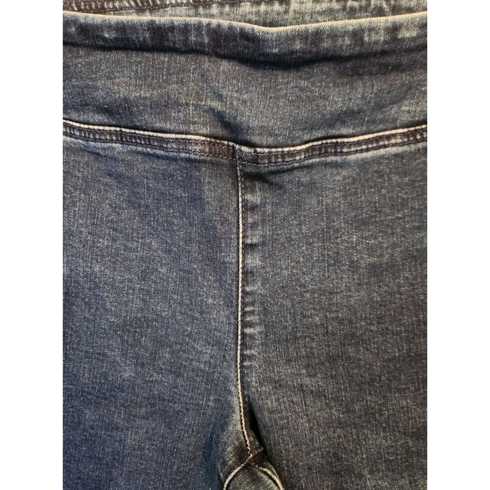 Denime DG2 Diane Gilman Blue Denim Stretchy Straight Jeans 12 Petite Womens Jeans Camper 12 Petite Blue Denim Straight Leg Stretchy Regular Size 34" / US 12 / IT 48 - 2 Thumbnail