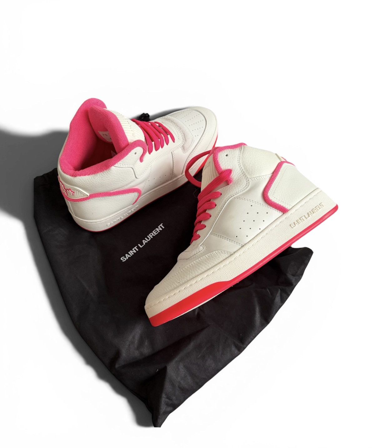 Saint Laurent Paris Saint Laurent SL80 Hi-Top Sneakers Size US 10 / IT 40 - 2 Thumbnail