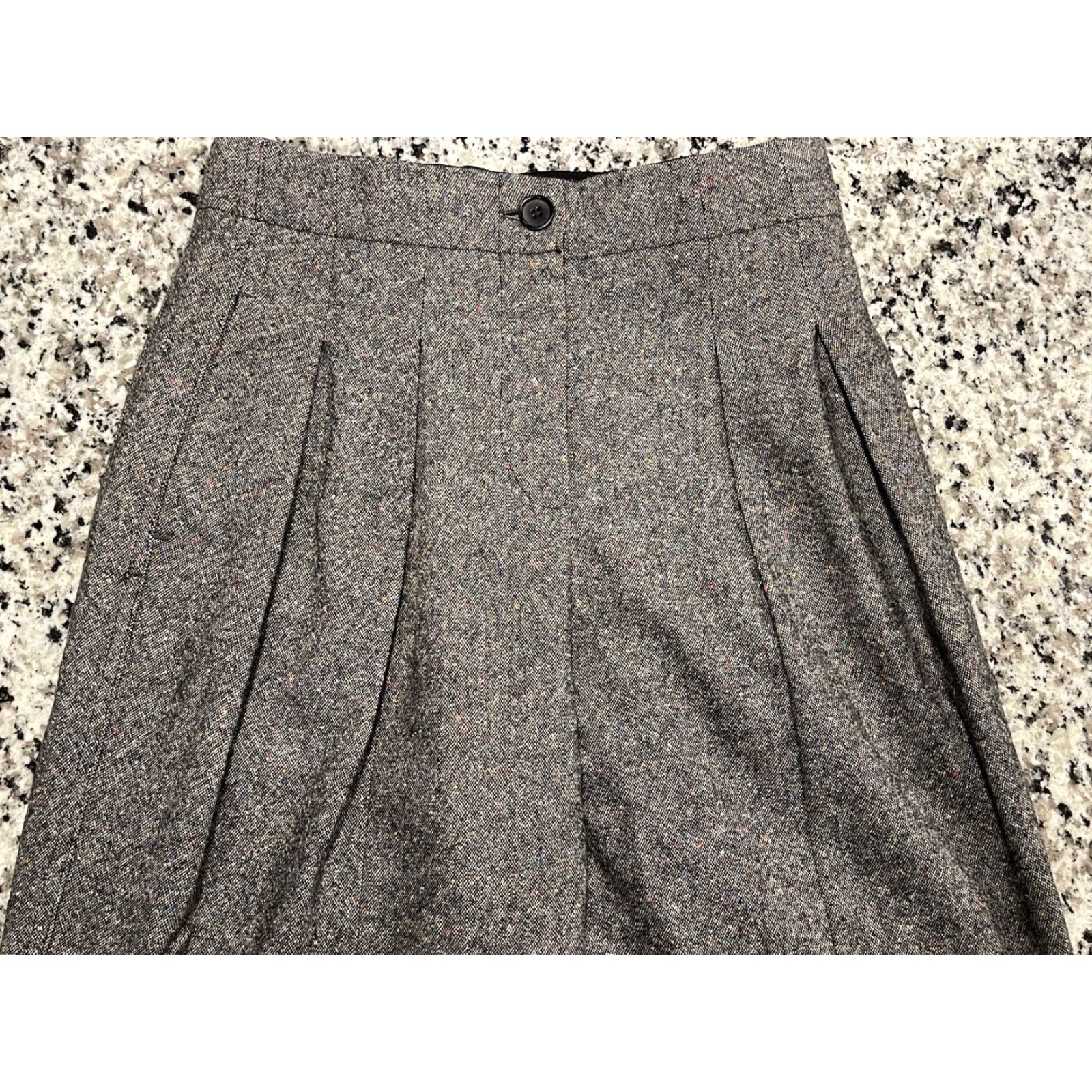 ME+EM VINTAGE ME+EM Grey High Rise Wool Silk Blend Trousers Pants Size 4 Size 27" / US 4 / IT 40 - 5 Thumbnail