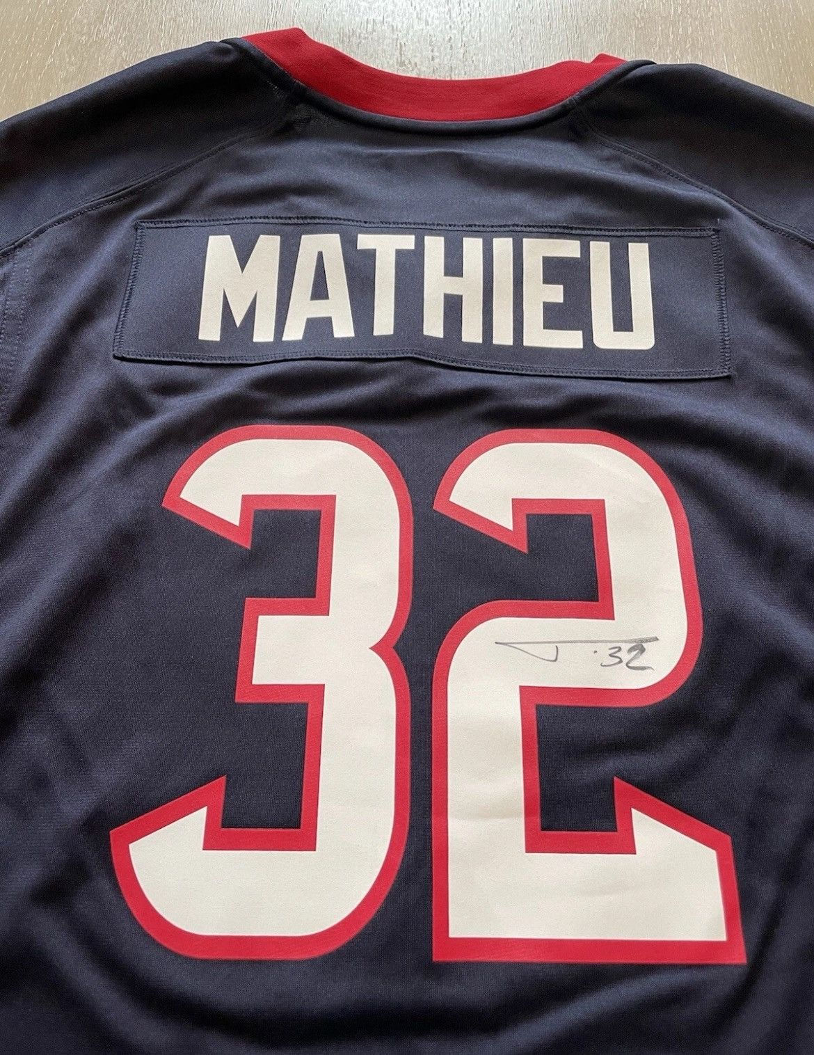 Nike Houston Texans Tyrann Mathieu Autographed Nike On-Field XL Size US XL / EU 56 / 4 - 2 Thumbnail