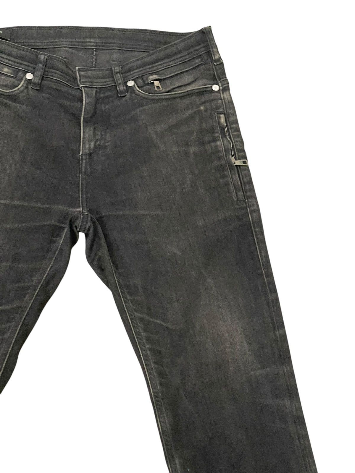 Neil Barrett Skinny Jeans Neil Barrett Italy Stretch Faded Black 1🟦0 Size US 32 / EU 48 - 5 Thumbnail