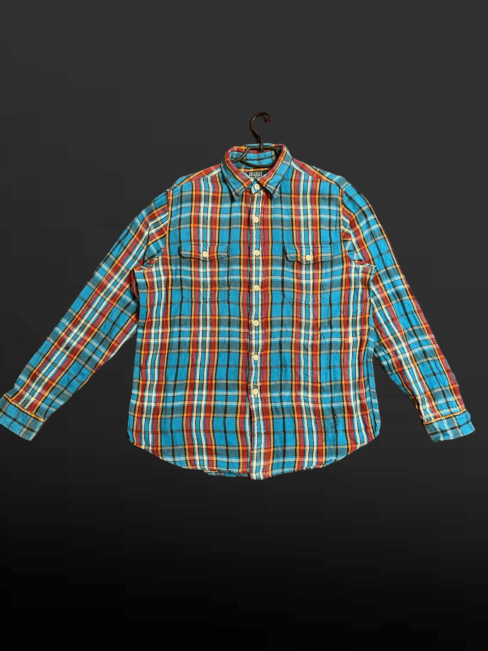 Polo Ralph Lauren Unusual Print Shirt Polo by Ralph Lauren Vintage Size US L / EU 52-54 / 3 - 1 Thumbnail