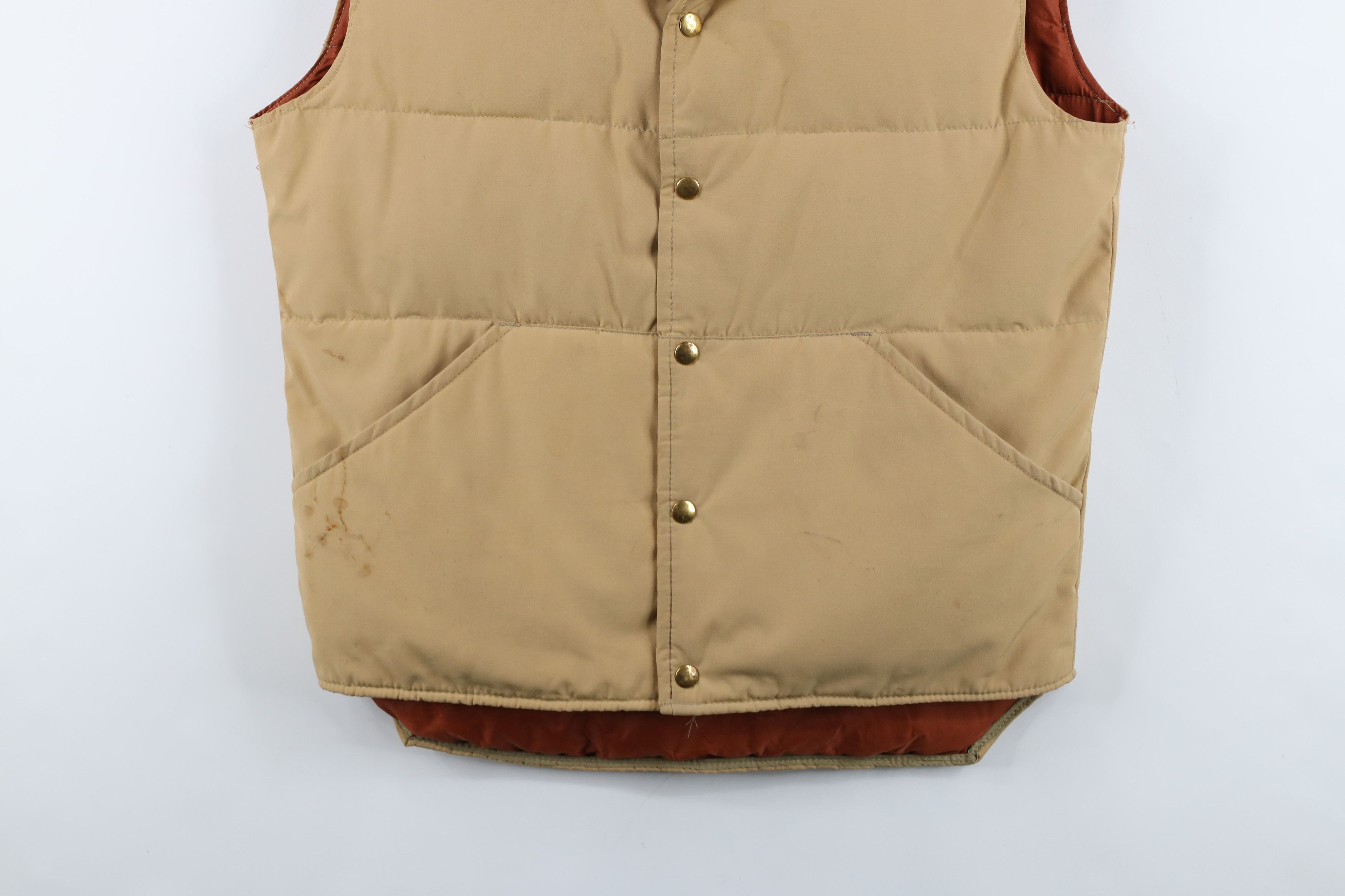 Vintage Vintage 70s Streetwear Down Puffer Vest Jacket Brown USA Size US M / EU 48-50 / 2 - 3 Thumbnail