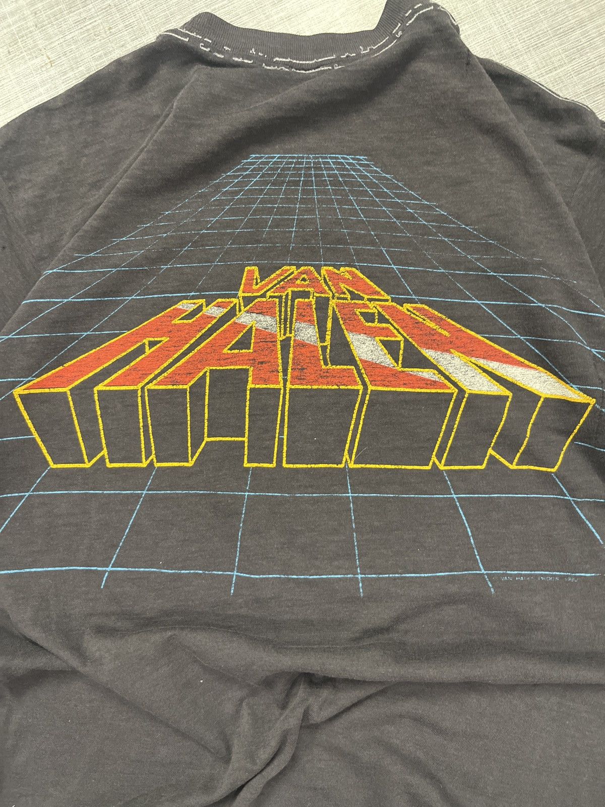 Band Tees × Brockum × Vintage VTG Faded 1982 Van Halen Tour Tee Size US S / EU 44-46 / 1 - 5 Thumbnail