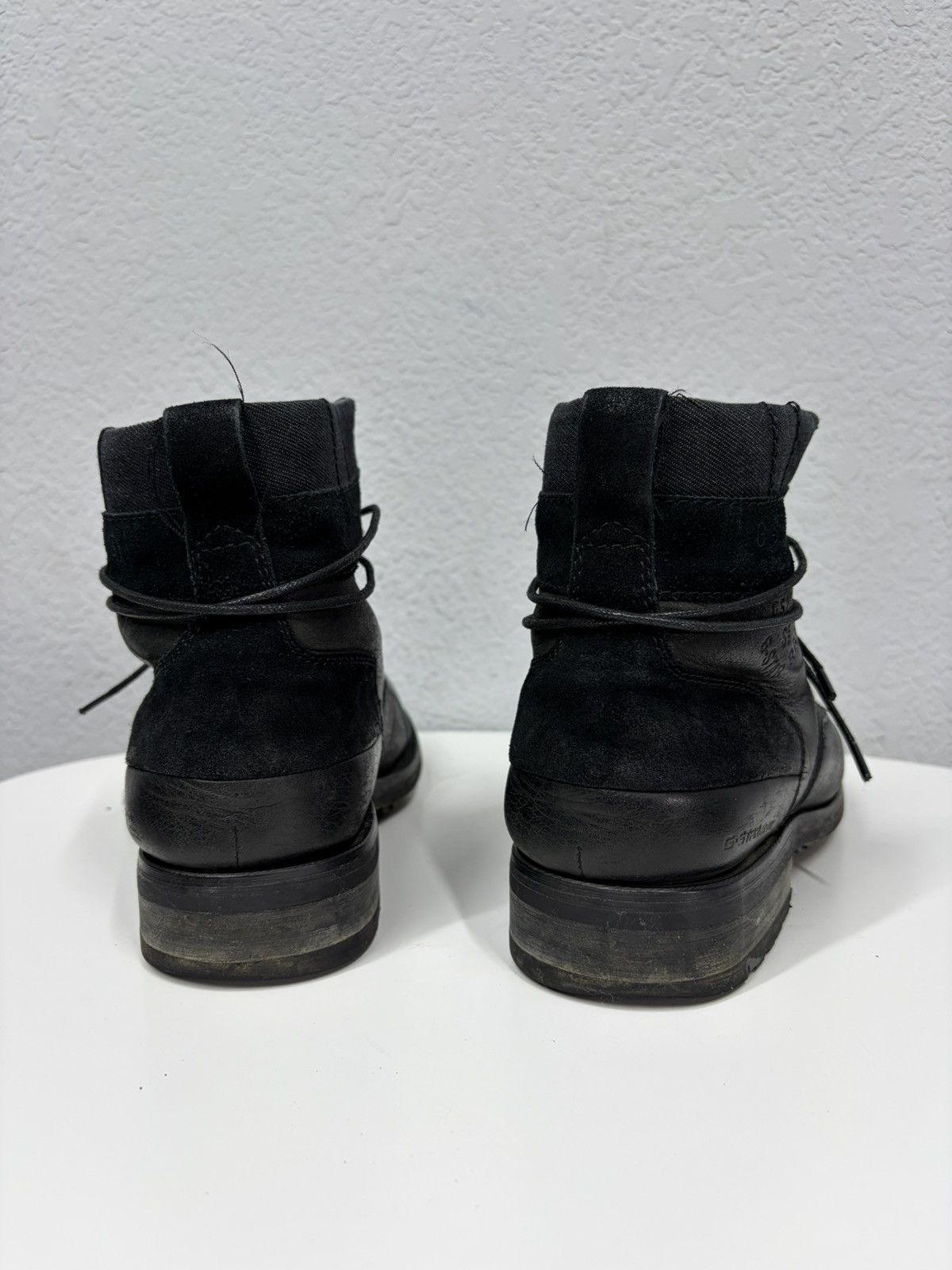 Hedi Slimane Vintage 00s Guidi CCP Style Distressed Leather Biker Boots Size US 9 / EU 42 - 9 Thumbnail