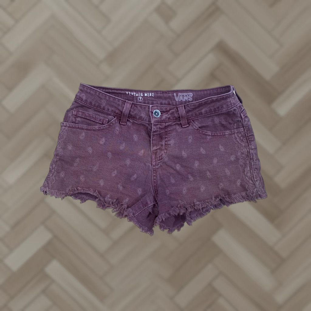 Vans VANS Vintage Cut-Off Shorts Cherry Denim Women’s Sz 7 Casual Size 28" / US 6 / IT 42 - 1 Thumbnail