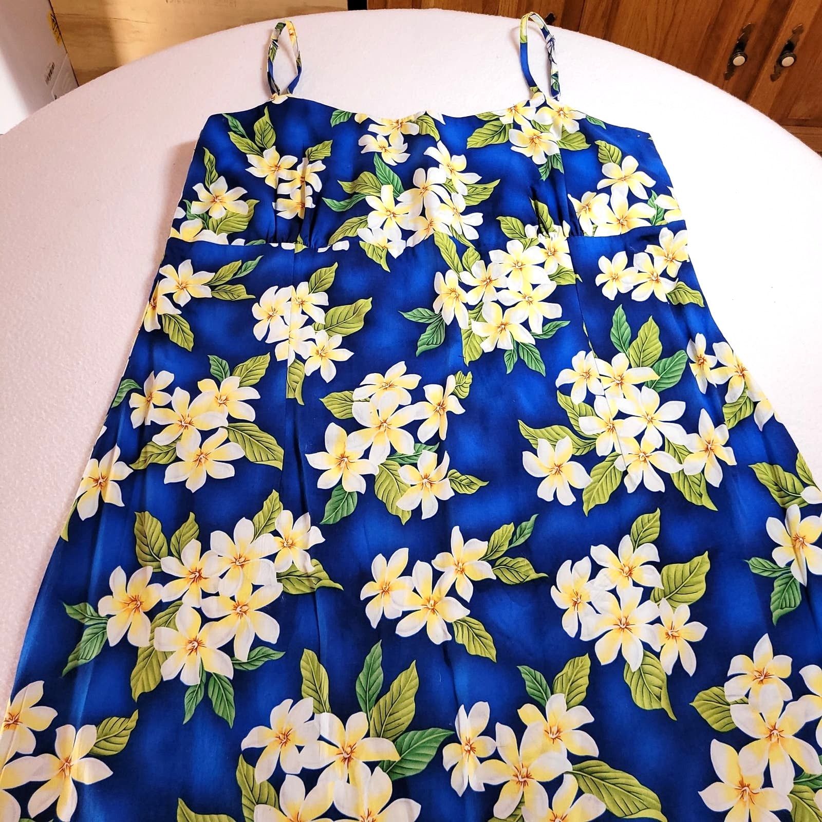 Other Vtg Jade Fashions Maxi Dress 3XL Sleeveless Hawaiian Floral Size 3XL / US 20-22 - 3 Thumbnail