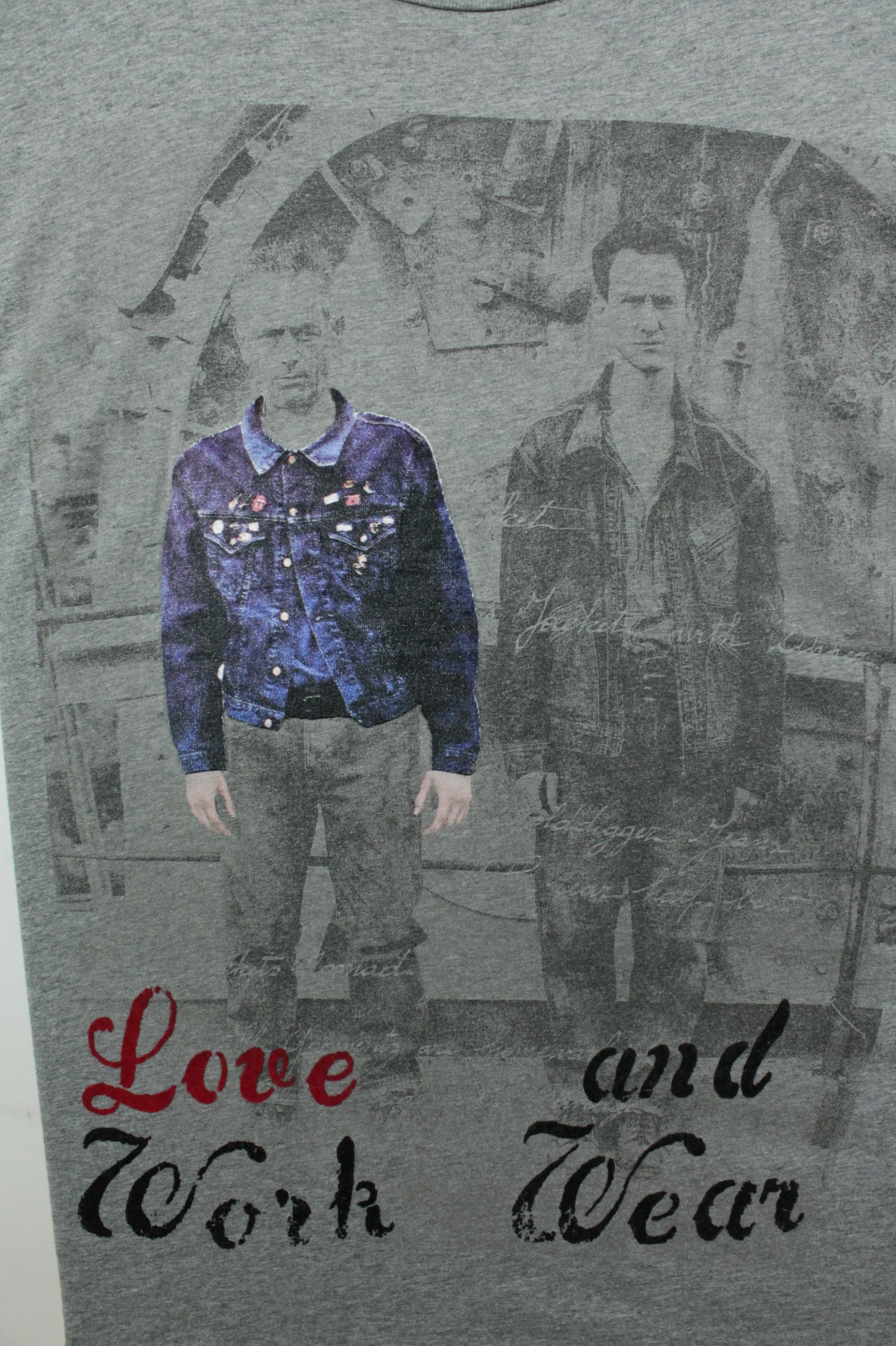 Diesel Vintage Diesel Round Neck Anthracite Cotton T-Shirt Size US XXL / EU 58 / 5 - 3 Thumbnail