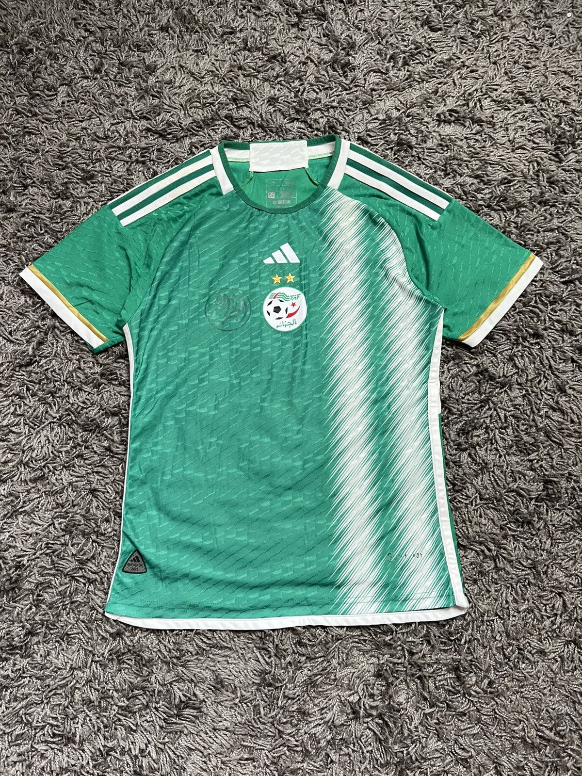 Adidas Algeria National Team 2022 Home Shirt - Player Issue - Size US S / EU 44-46 / 1 - 2 Thumbnail
