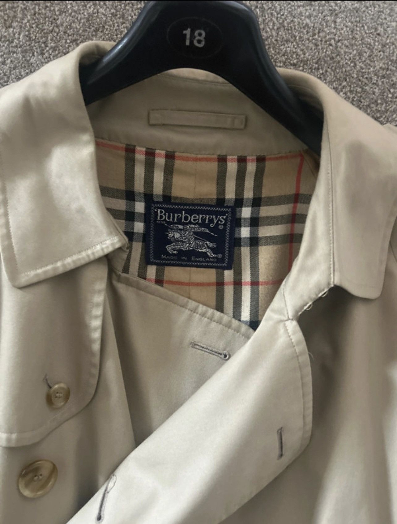 Burberry Burberry Trench coat check lined trench coat Size US XXL / EU 58 / 5 - 14 Thumbnail