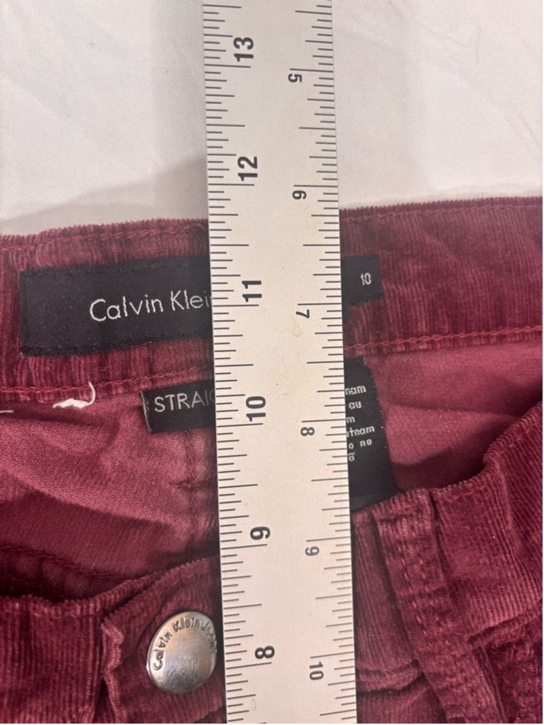 Calvin Klein Women's Calvin Klein Jeans Size 10 Red Corduroy Pants Size 32" / US 10 / IT 46 - 5 Thumbnail