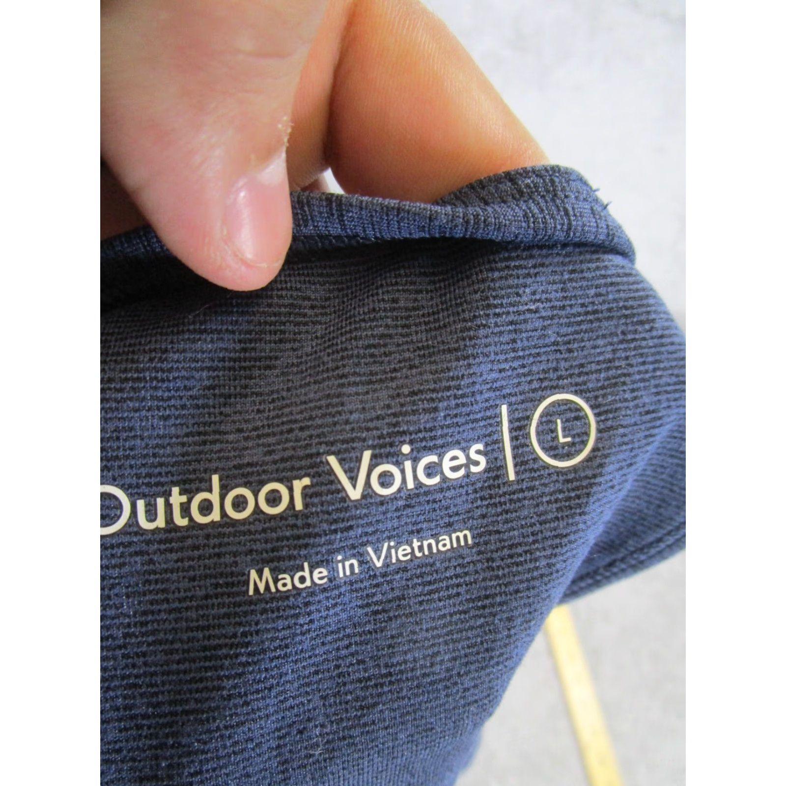 Outdoor Voices Outdoor Voices Tank Shirt Womens Large Blue Cropped Stretch Gym Training - 90s Not Applicable? (no decade) - Womens Size L / US 10 / IT 46 - 6 Thumbnail
