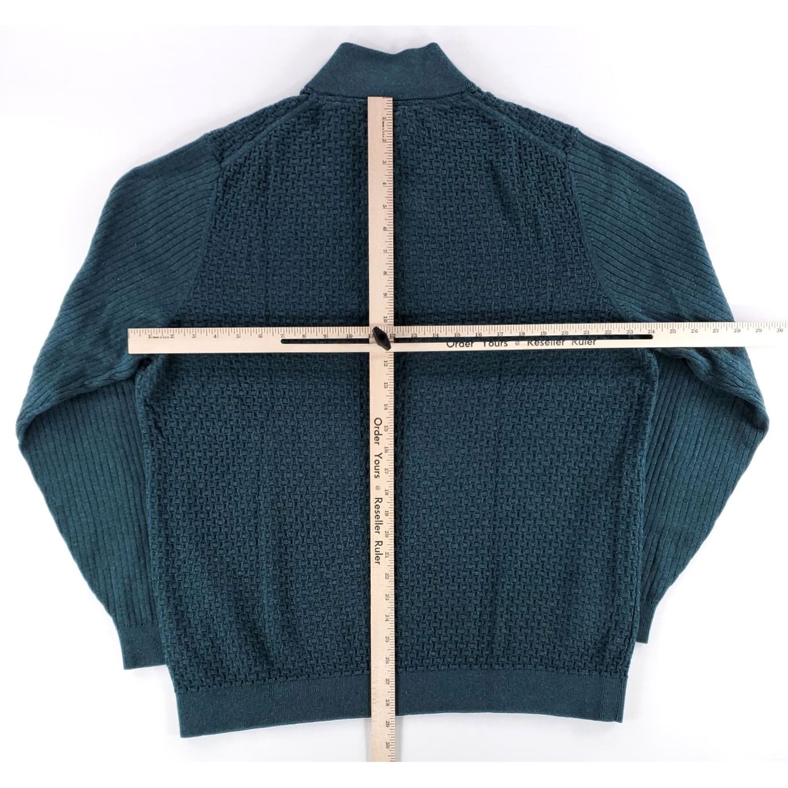 Tommy Bahama Tommy Bahama Sweater Henley Pullover Waffle-Knit 4 Button Green XL Mens Size US XL / EU 56 / 4 - 5 Thumbnail