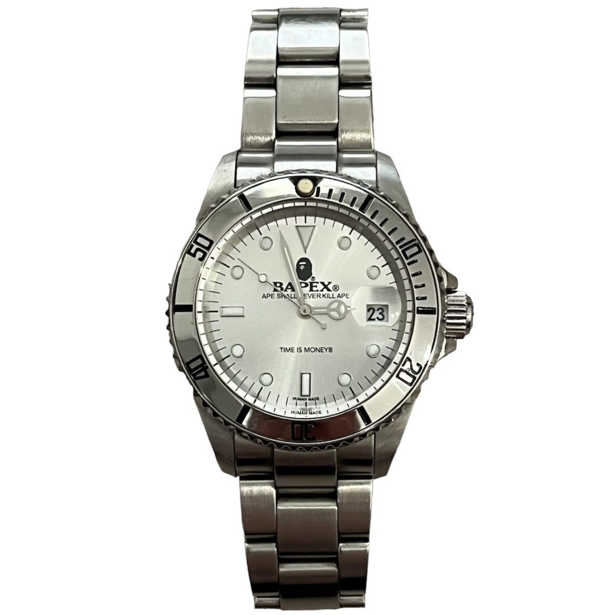image of Baoe Silver Bapex Submariner Watch, Men's