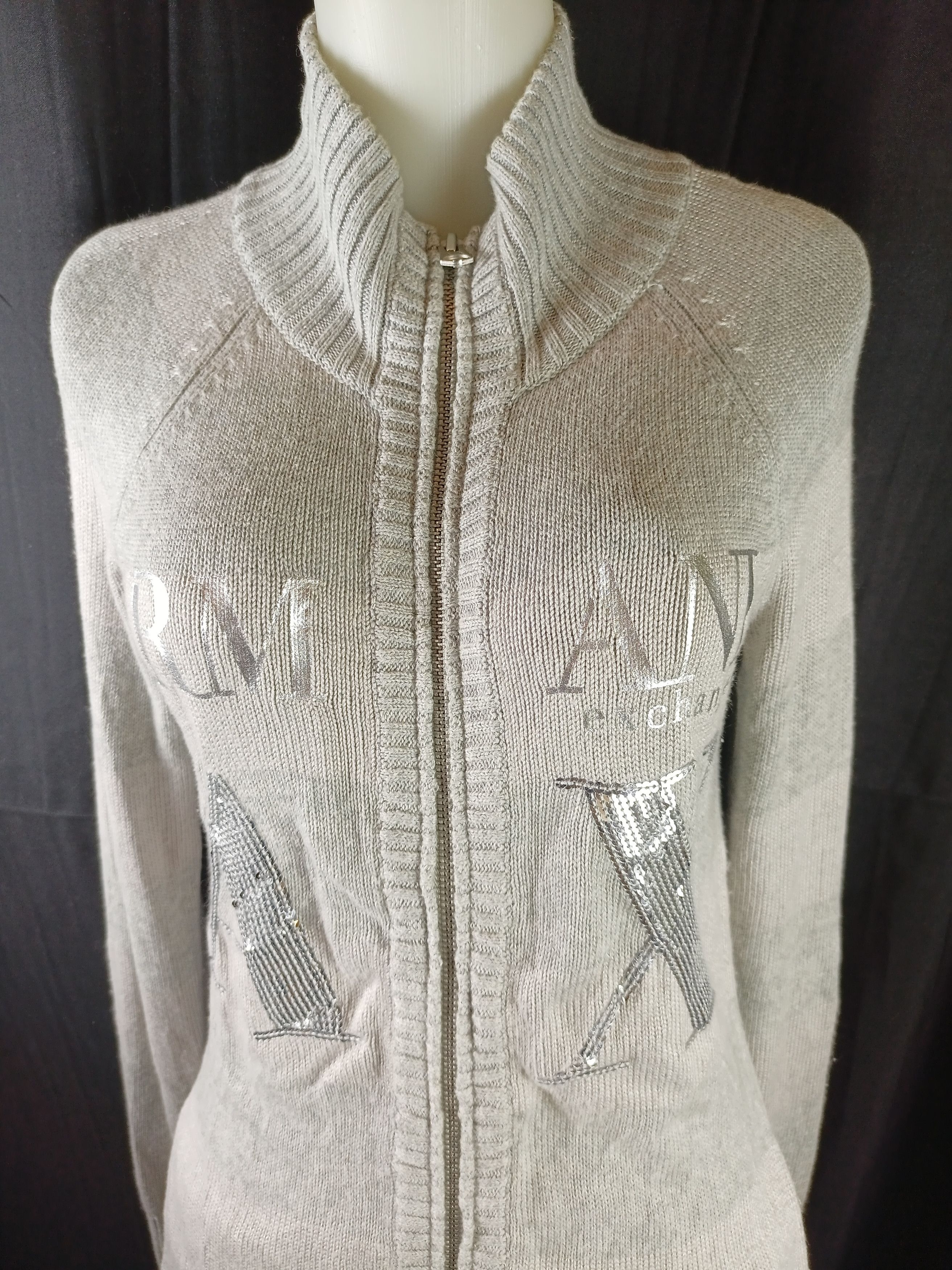 Armani Exchange AX Armani Exchange Knitted Zipper Sweater Size XS / US 0-2 / IT 36-38 - 4 Thumbnail