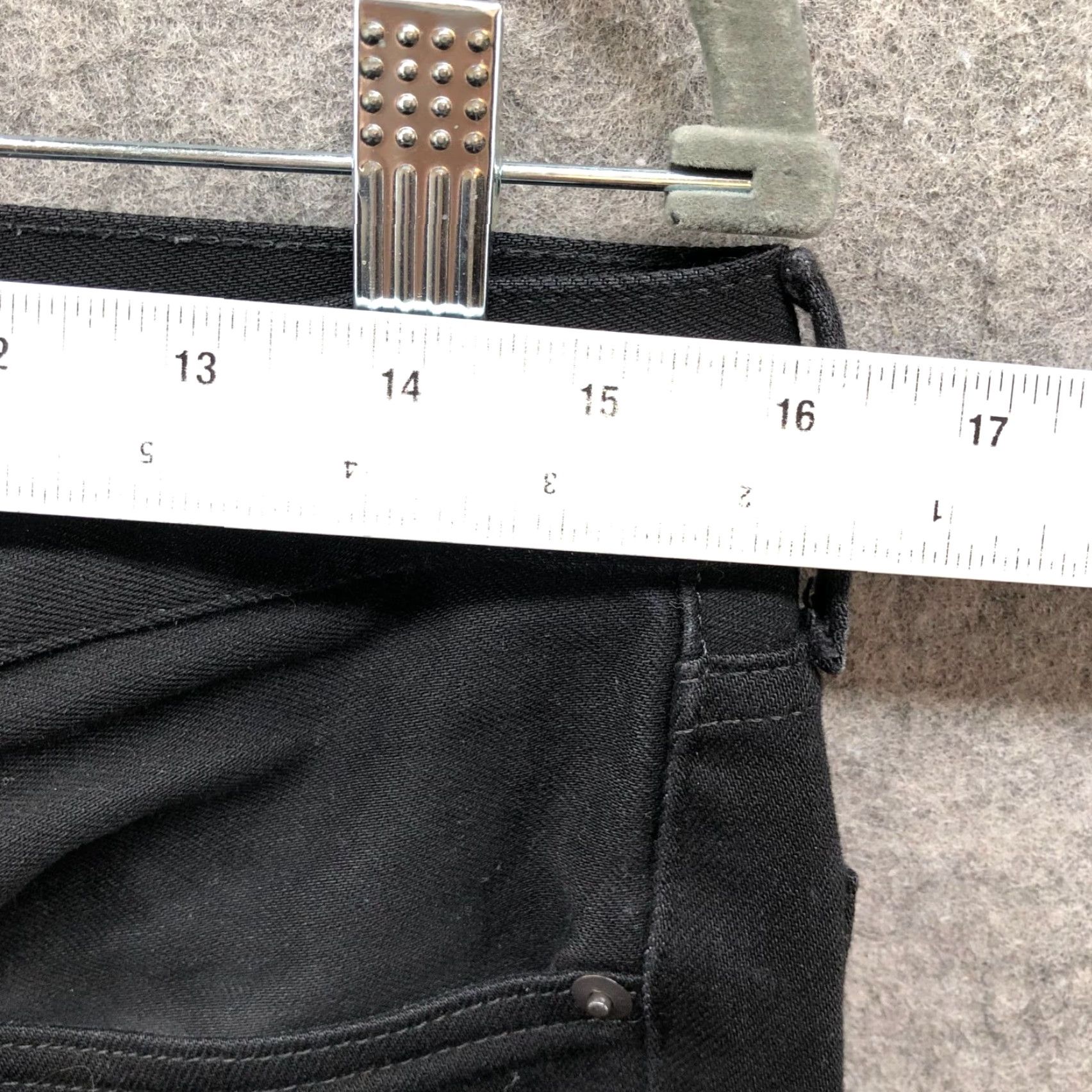 Everlane Everlane The Slim Jean Mens 31x30 Black Dark Organic Stretch Cotton Denim 5-Pocket Feature: Stretch Slim Fit Zip Fly Baggy? Size US 31 - 7 Thumbnail