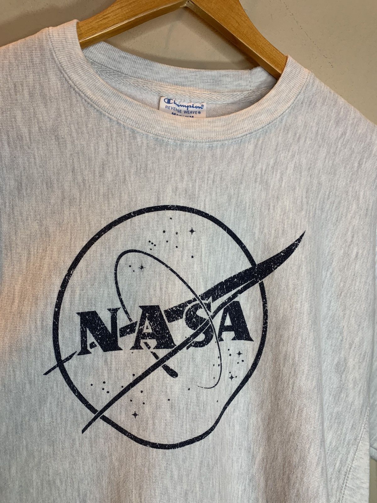 NASA *RARE* NASA Logo Space Reverse Weave Crewneck Sweatshirt Size US M / EU 48-50 / 2 - 3 Thumbnail