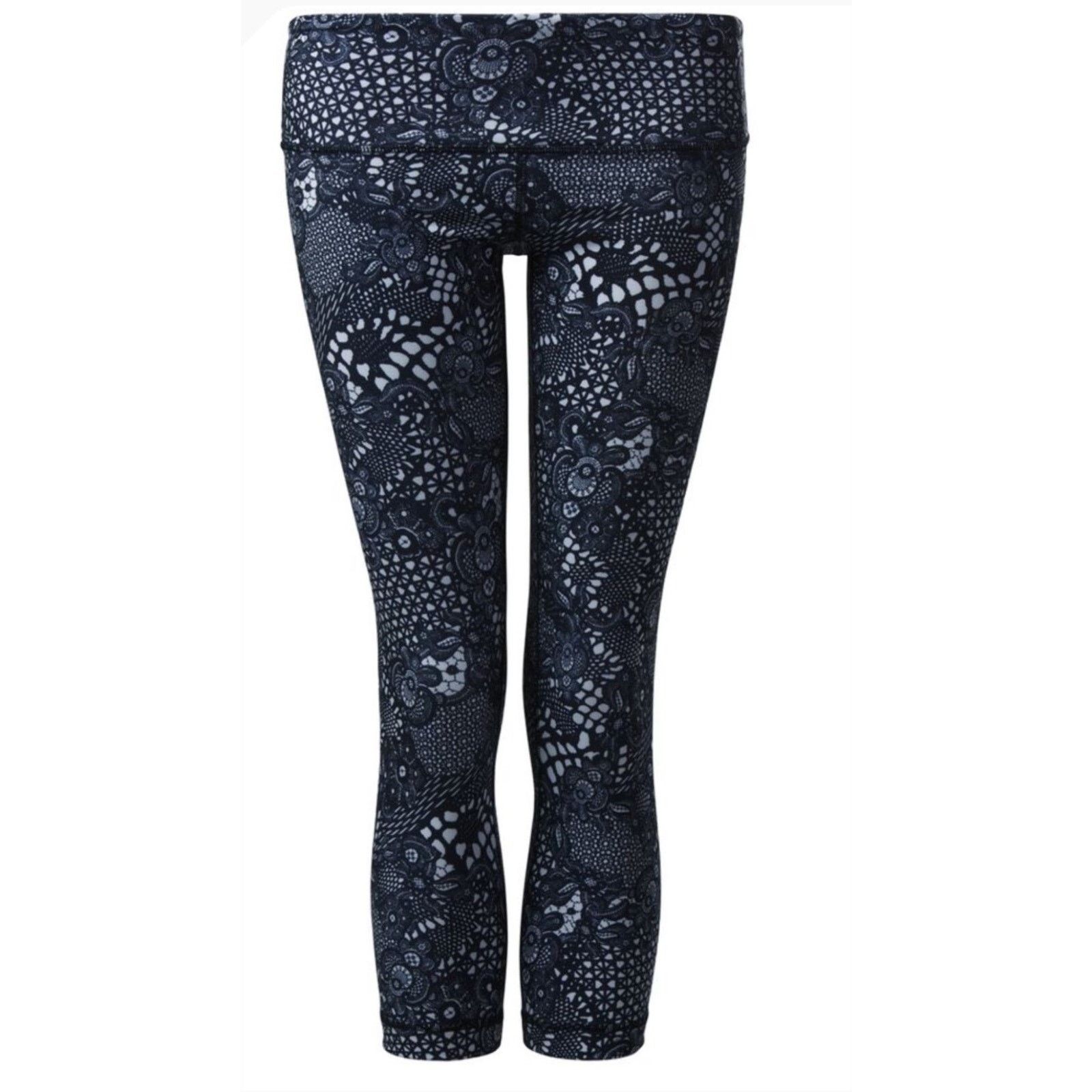 Lululemon Lululemon Wunder Under Crop III Leggings Pretty Lace Sz 4 Size 25" / US 0 / IT 36 - 4 Thumbnail