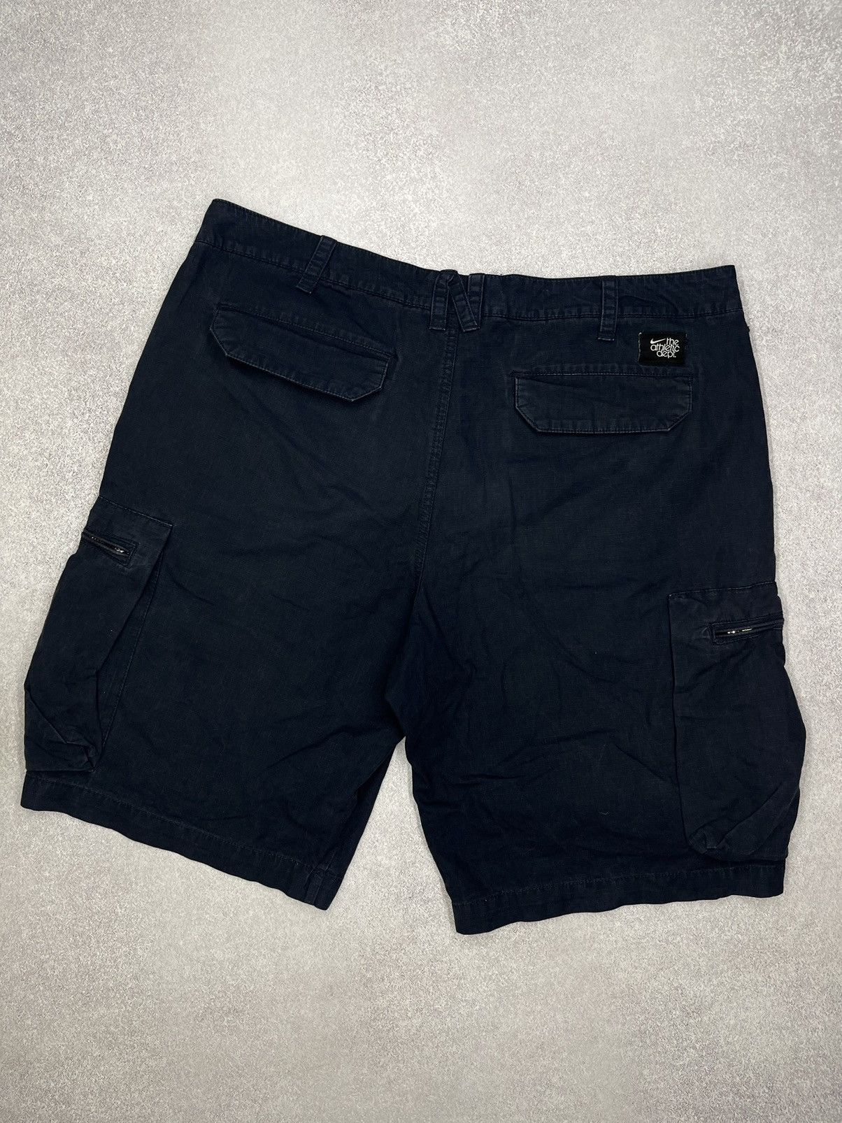 Nike Vintage Nike Cargo Shorts Navy Y2K Drill ACG TN Size US 34 / EU 50 - 4 Thumbnail