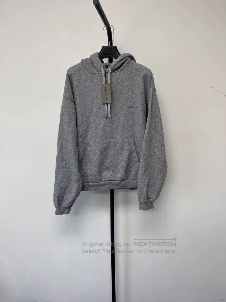 Balenciaga Balenciaga Solid Color Logo Letter Printed Hooded Sweatshi Size US L / EU 52-54 / 3 - 1 Thumbnail
