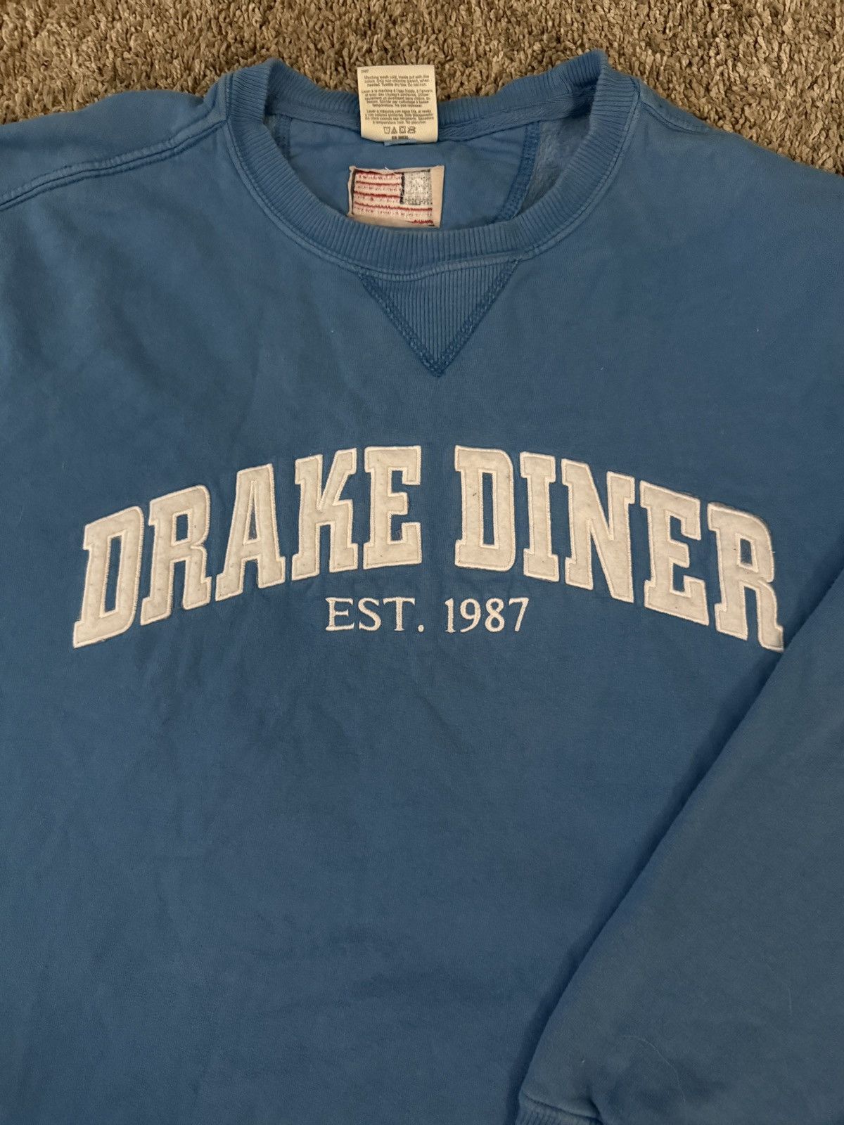 Vintage Drakes Diner Sweatshirt Size US L / EU 52-54 / 3 - 2 Thumbnail