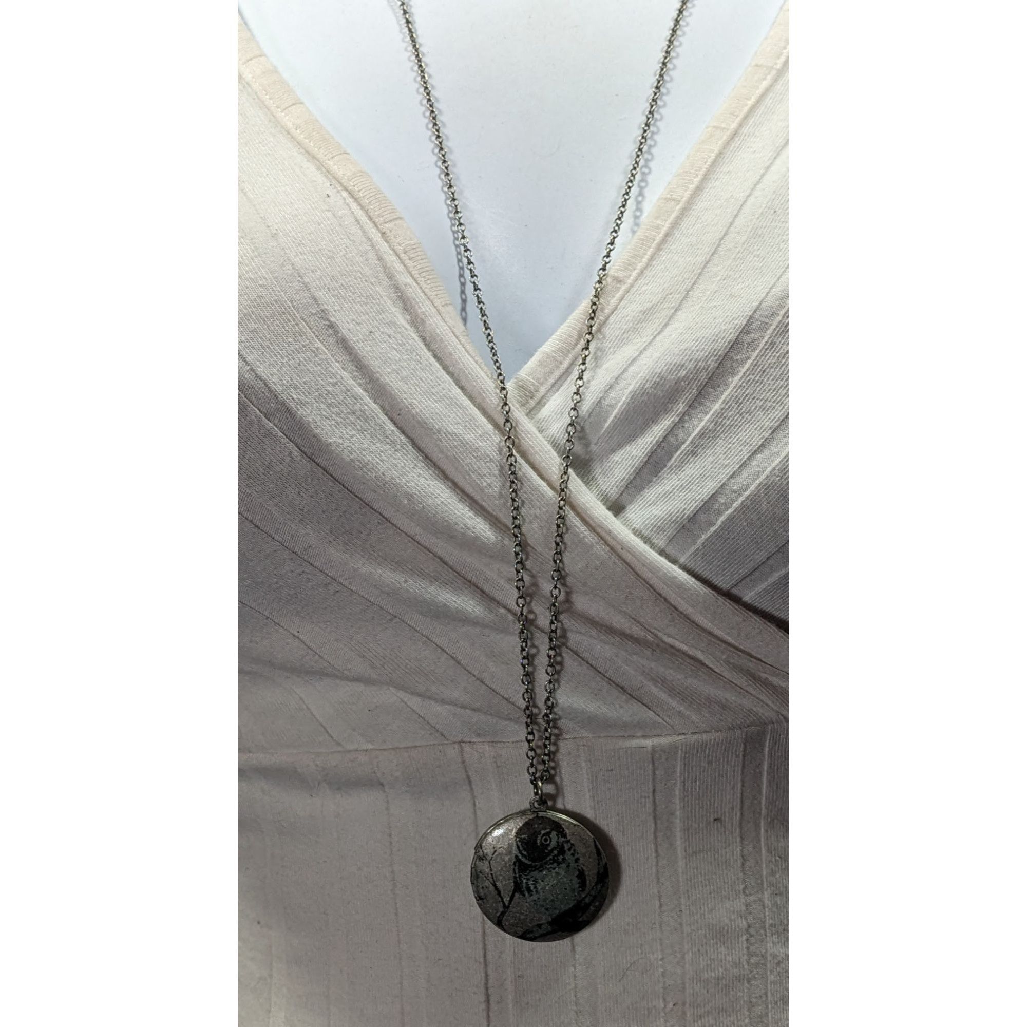 Other Nature Themed Owl Front Silver Tone Locket Necklace Size ONE SIZE - 6 Thumbnail