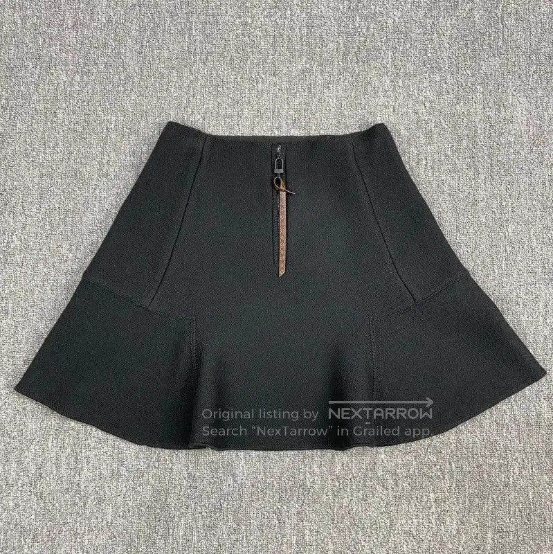 Louis Vuitton Louis Vuitton Black Cotton Women's Skirt . Size 23" - 2 Thumbnail