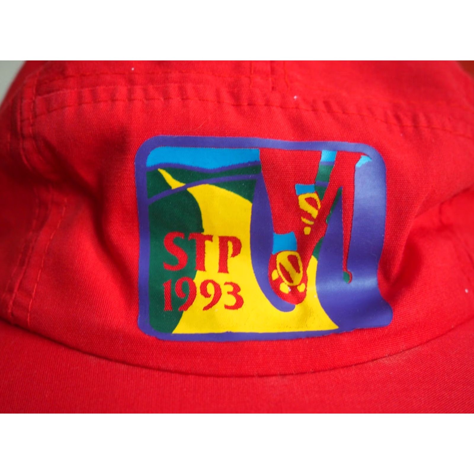 Vintage VINTAGE 90s STP Seattle Portland Cycling Biking Red Panel Outdoor Hat Cap OSFM Adjustable Men Mens Size ONE SIZE - 3 Thumbnail